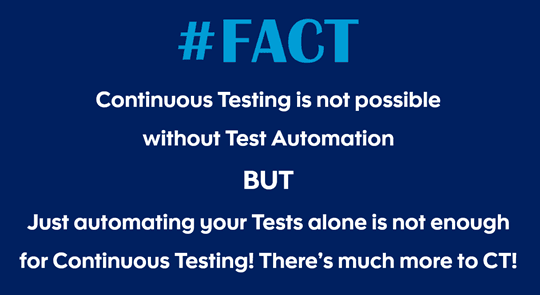 There's more to Continuous Testing than Automating your Tests!